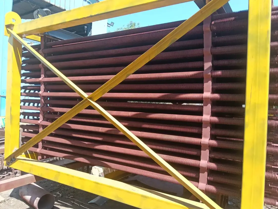 Coil assembly held in a fabrication fixture