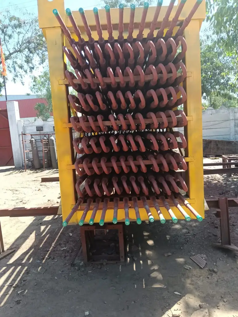 Assembled coil panel in the alignment frame