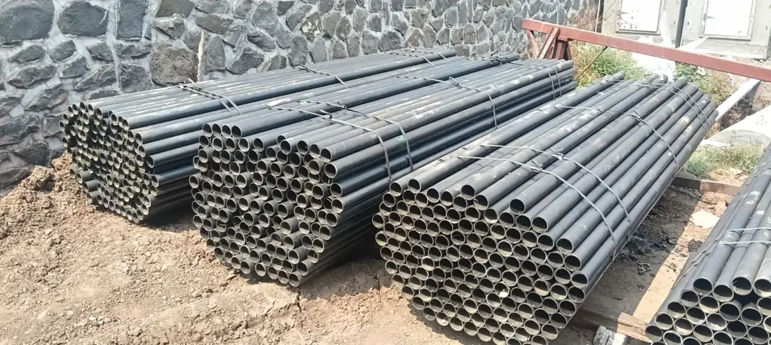 Fabricated header pipes ready for despatch