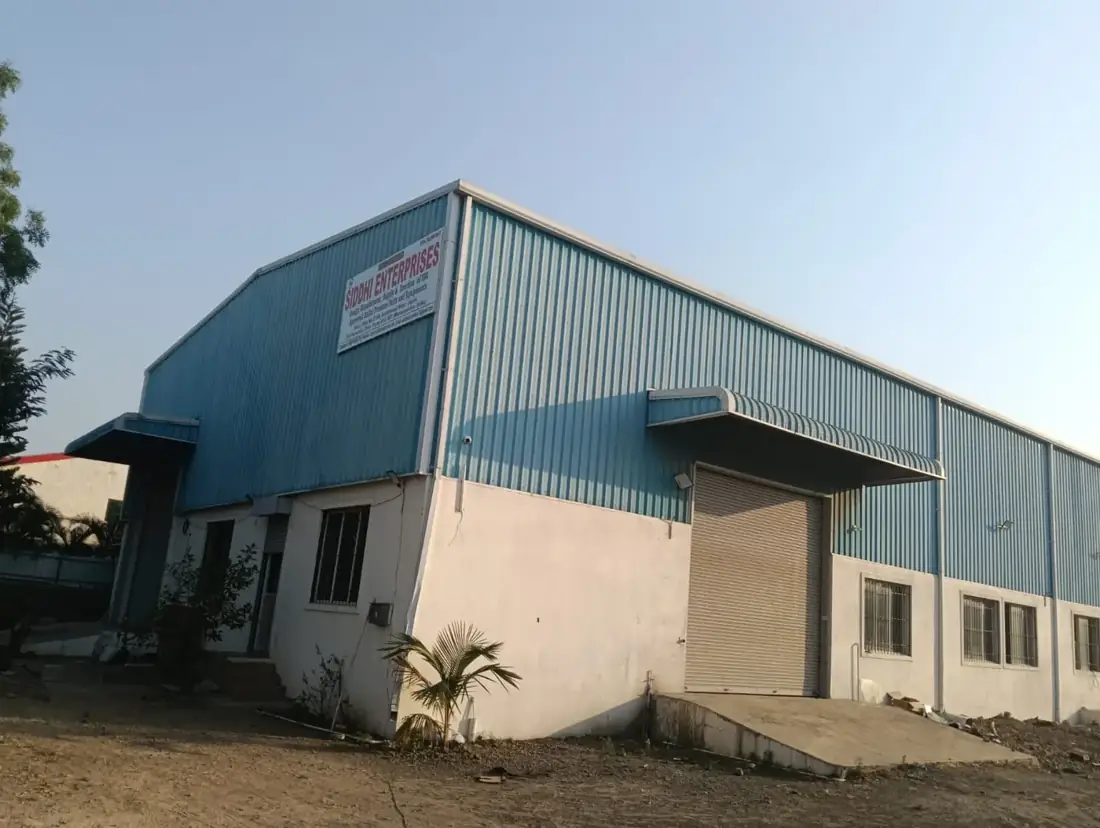 Siddhi Enterprises workshop exterior at MIDC Jejuri