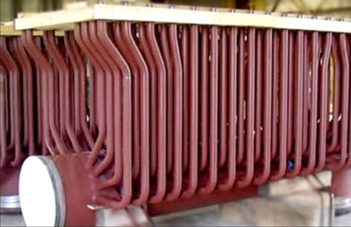 Boiler bank tubes photographed in the Siddhi Enterprises company profile